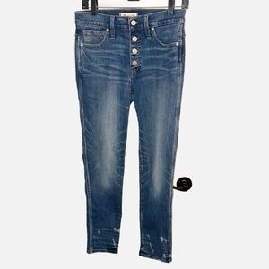Madewell High Rise Slim Straight Blue Jeans